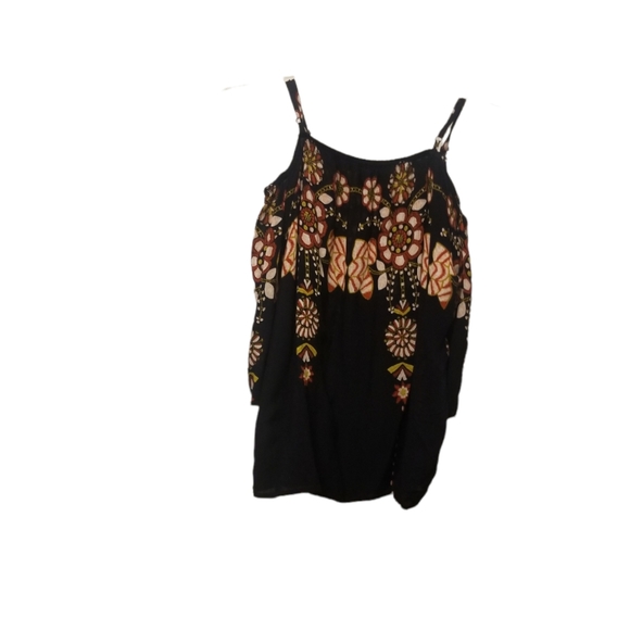 Ganji LA Cold Shoulder Off Shoulder Boho Top SZ Small - Picture 2 of 8